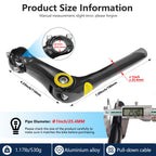 Relwears Black Quill Stem Adjustable 25.4Mm Alloy Alum 180Mm Reach 110 * 25.4 For Mountain Bike And Road Bike
