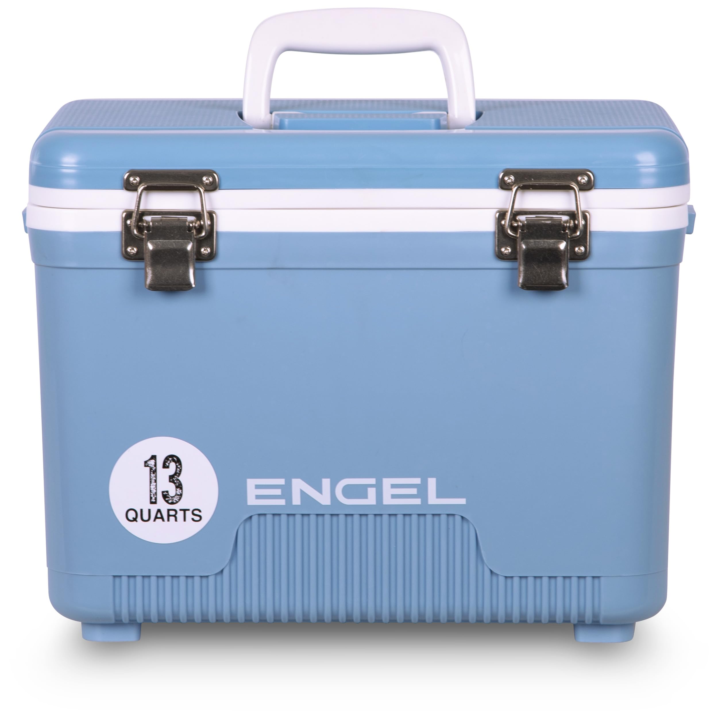 ENGEL UC13 13qt Leak-Proof, Air Tight, Drybox Cooler and Small Hard Shell Lunchbox for Men and Women in White