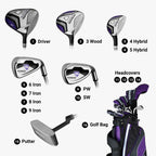 Callaway Women'S Strata Ultimate Complete Golf Set (16-Piece, Right Hand, Graphite), Purple