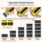 Apexup 10Lbs/Pair Adjustable Ankle Weights For Women And Men, Modularized Leg Weight Straps For Yoga, Walking, Running, Aerobics