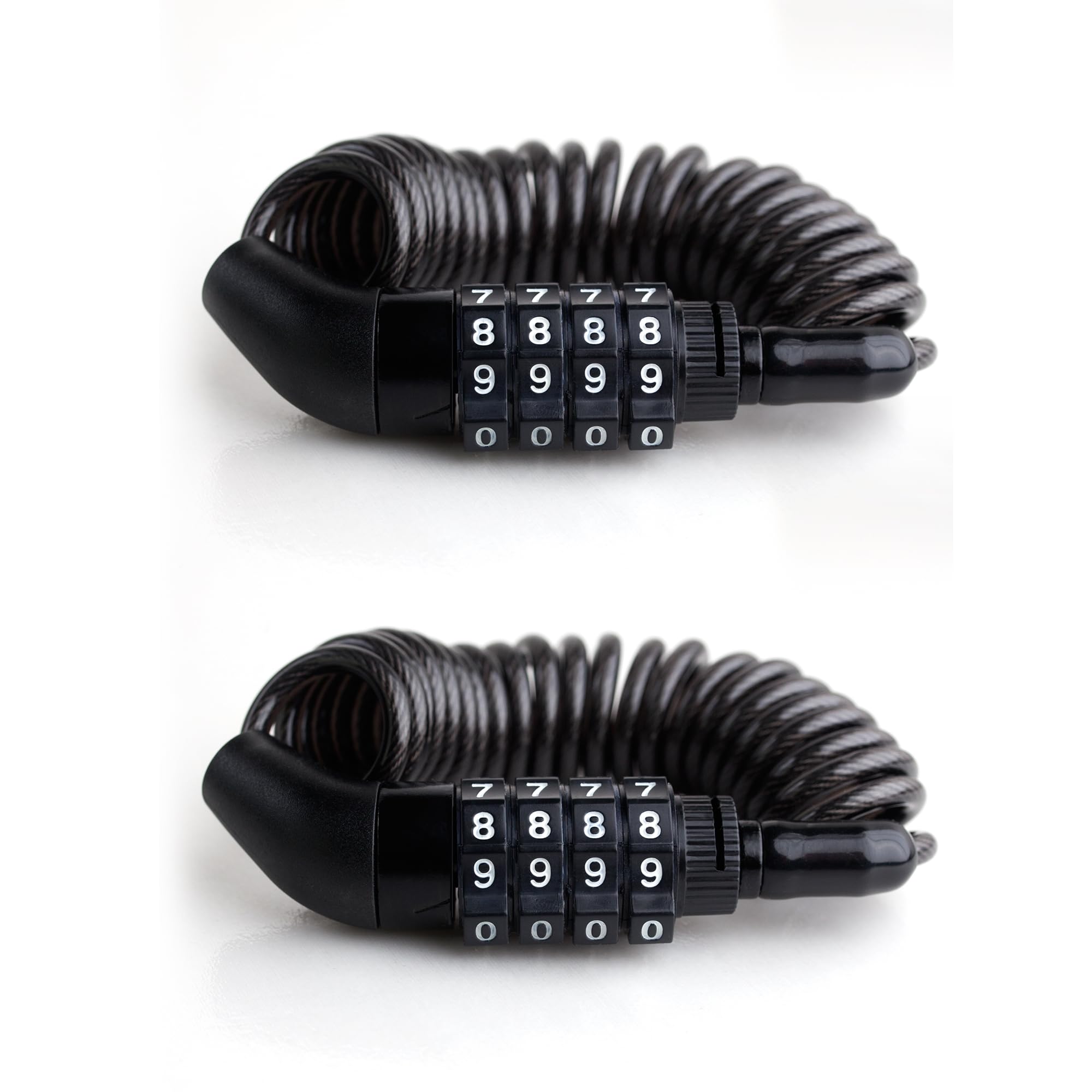 UP Security Small Retractable Cable Lock with Code, 4 Digit Combination Lock Outdoor Travel Essentials for Ski Snowboard, Luggag