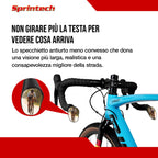 Sprintech Drop Bar Mirror, White, Pair