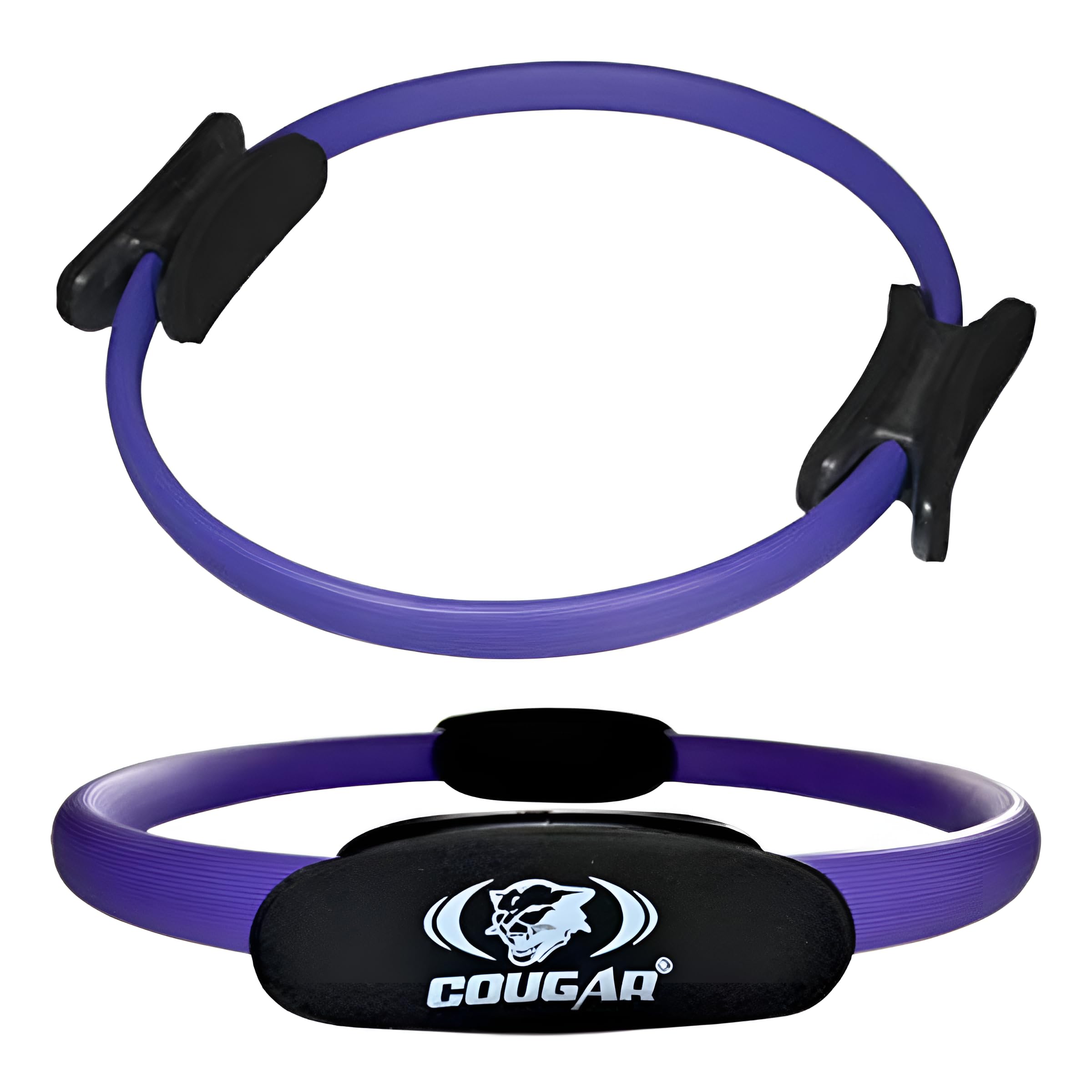 Cougar Pilates Ring 38Mm Fitness Circle Lightweight & Dual Foam Padded Handles Yoga Ring For Toning Arms, Thigh Toner, Inner Thi