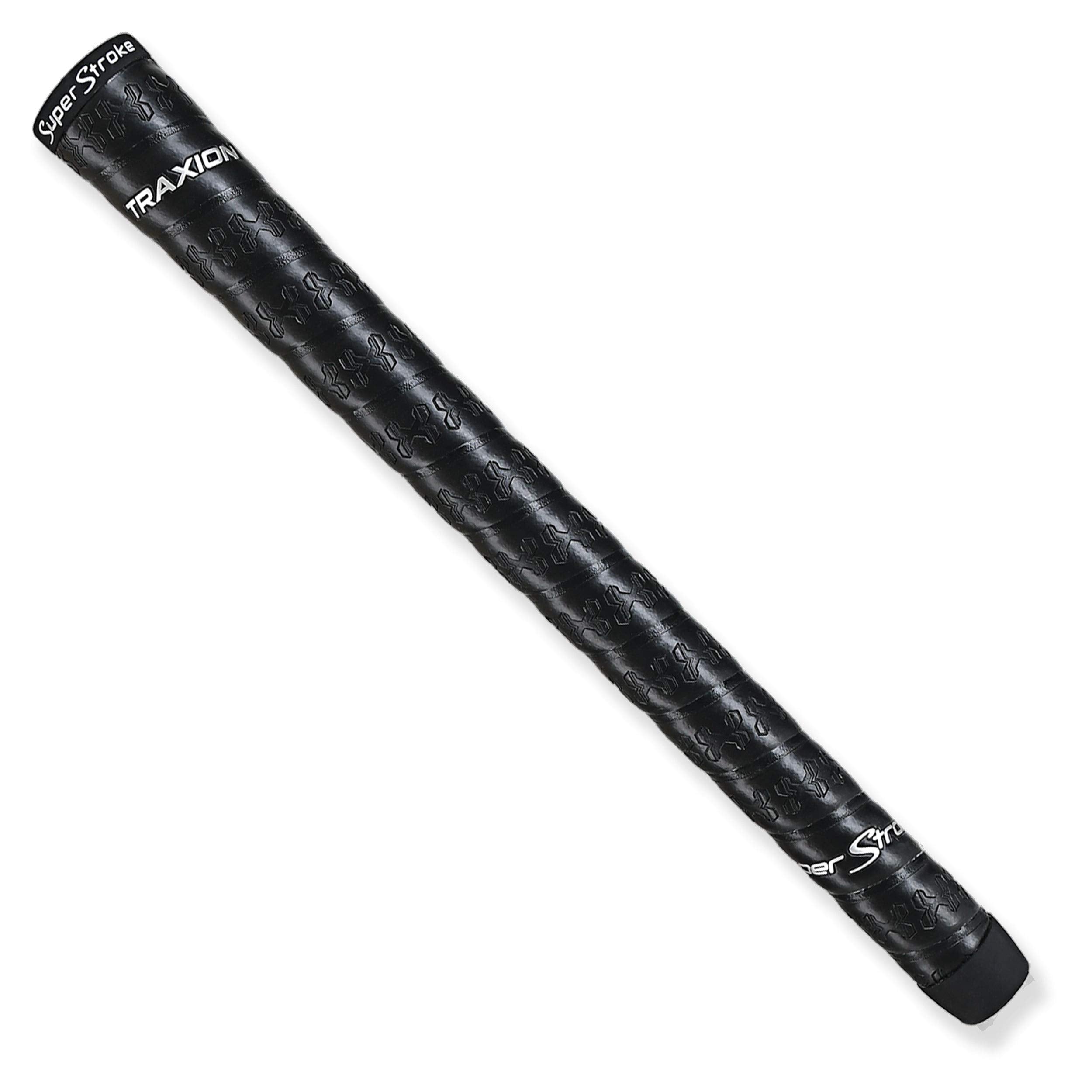 SuperStroke Traxion Wrap Gold Club Grip, Black (Standard) | Advanced Surface Texture that Improves Feedback and Tack | Extreme G