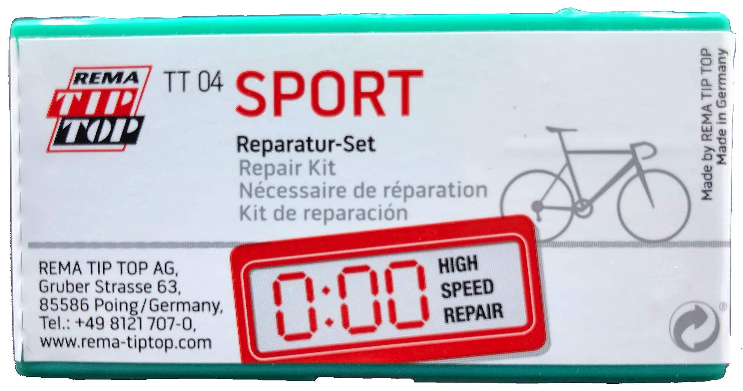 Rema Sport Bicycle Narrow Tube Patch Repair Kit Tt04 (24) - Tt O4