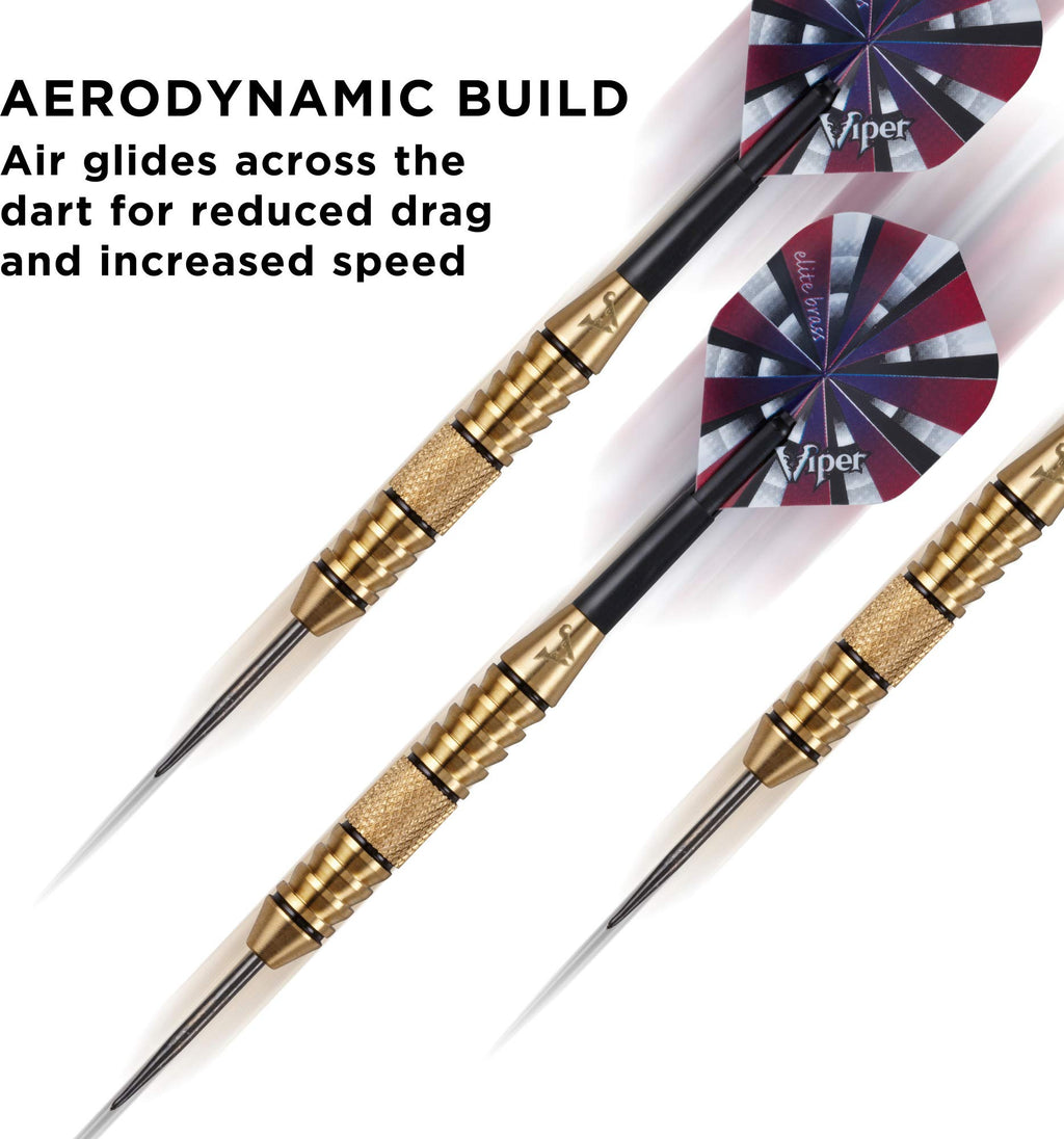 Viper Elite Brass Steel Tip Darts 24 Grams