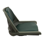 Wise 8Wd139 Series Molded Fishing Boat Seat With Marine Grade Cushion Pads, Green Shell, Green Cushion