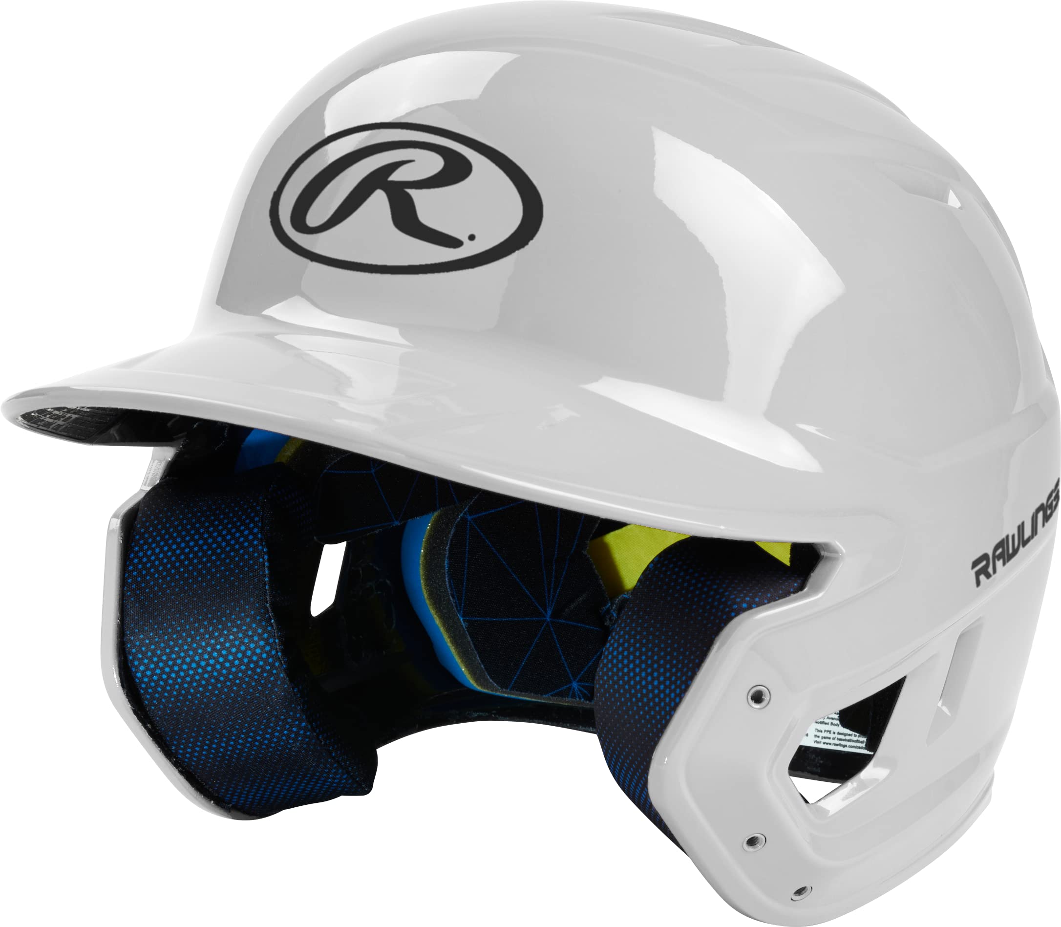 Rawlings | MACH Batting Helmet | Gloss White | Senior (6 7/8 - 7 5/8)