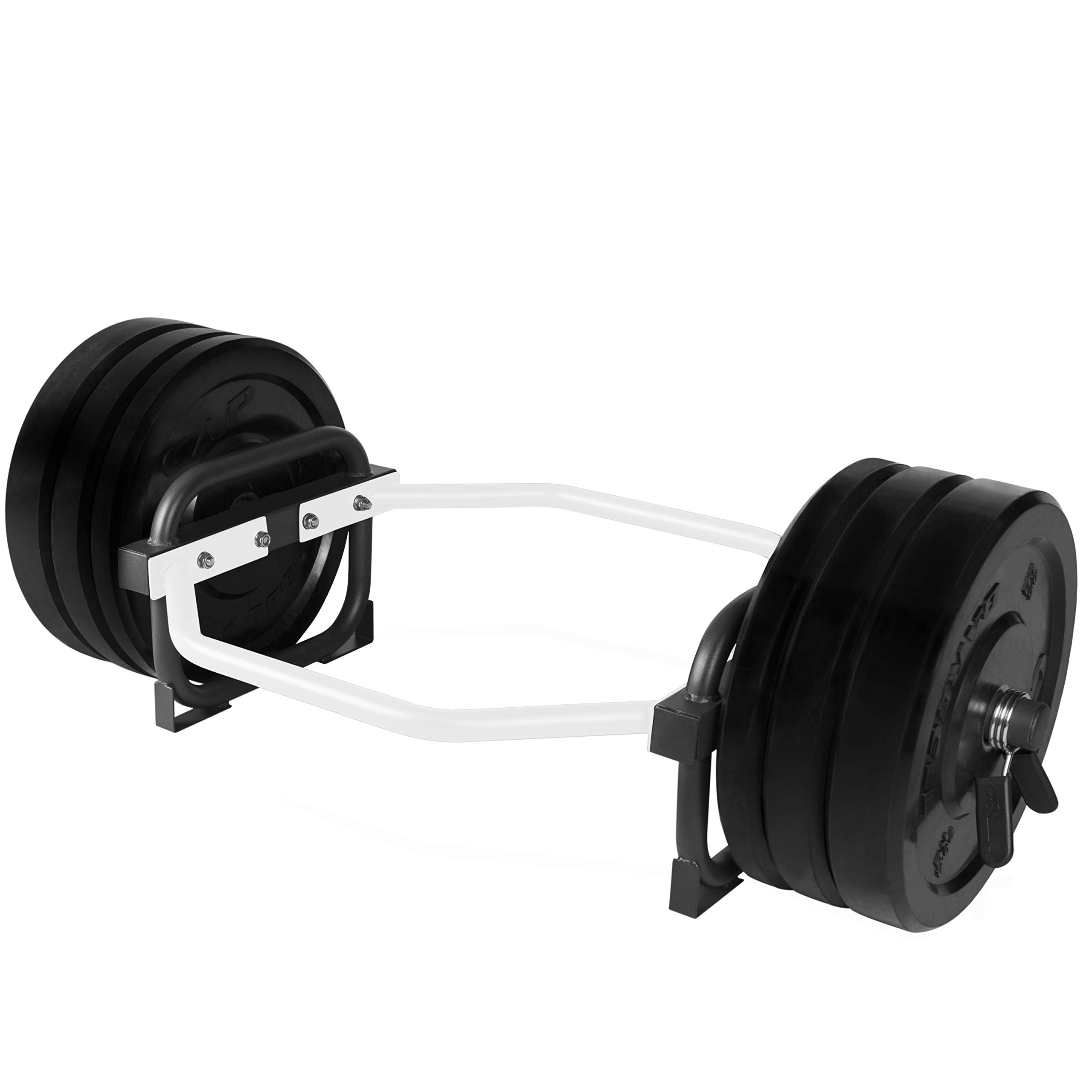 Cap Barbell Olympic Trap Bar, Hex Bar, Shrug Bar, Deadlift Bar, White