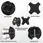 APEXUP 20lbs Weighted Vest with Washable Layer, Weight Vest for Women Men, Workout Equipment for Strength Training Running (Blac