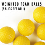 Champkey Practice Foam Golf Balls 16 Or 32 Pack | Limited Flight Golf Balls | True Spin And Feel Training Golf Practice Balls(32