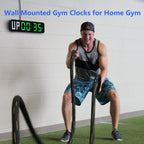 Gym Timer 15'' Large Wall Clocks For Home Gym, Interval Workout Countdown Clock Remote Control For Boxing Crossfit Fitness Tabat