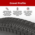 Fincci Pair Bike Tires 700X38C 40-622 With 1Mm Antipuncture Protection For Electric Road Gravel Mtb Mountain Hybrid Bike Bicycle
