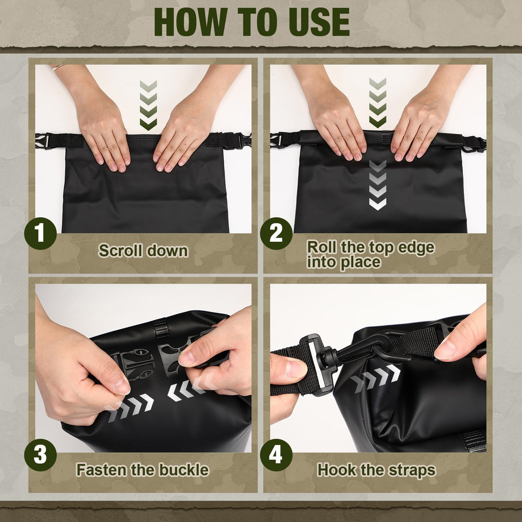 Foilswirl 1 Set Bear Food Bag For Camping Ultralight Food Hanging System Includes Waterproof Bear Bag, Nylon Ropes, Hooks For Ca