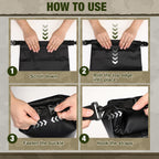 Foilswirl 1 Set Bear Food Bag For Camping Ultralight Food Hanging System Includes Waterproof Bear Bag, Nylon Ropes, Hooks For Ca