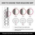 Hesacore Pickleball Paddle Grip - Pickleball Grip, Comfortable Grip For Tennis Elbow, Increased Grip Strength, Less Vibrations,