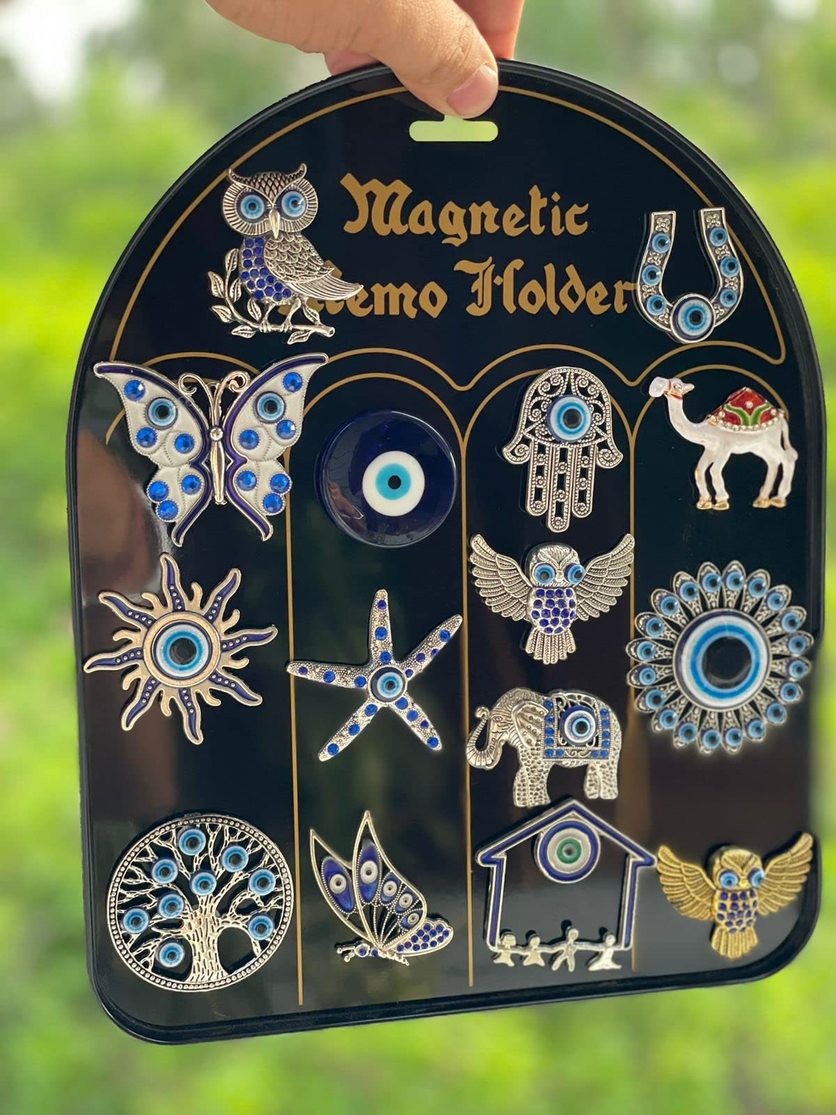 Blue Beads Multi Design Evil Eye Fridge Magnet Refrigerator Sticker Good Luck Unique Souvenir Items Decorative Things & Car Acce