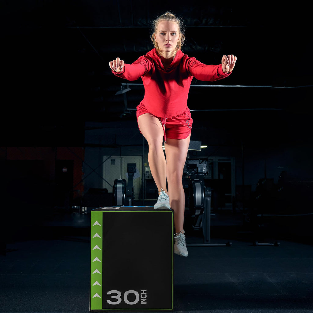 Balancefrom Jumping Plyo Exercise Box 3 In 1 Home Gym Workout 60 Lbs, Multicolor