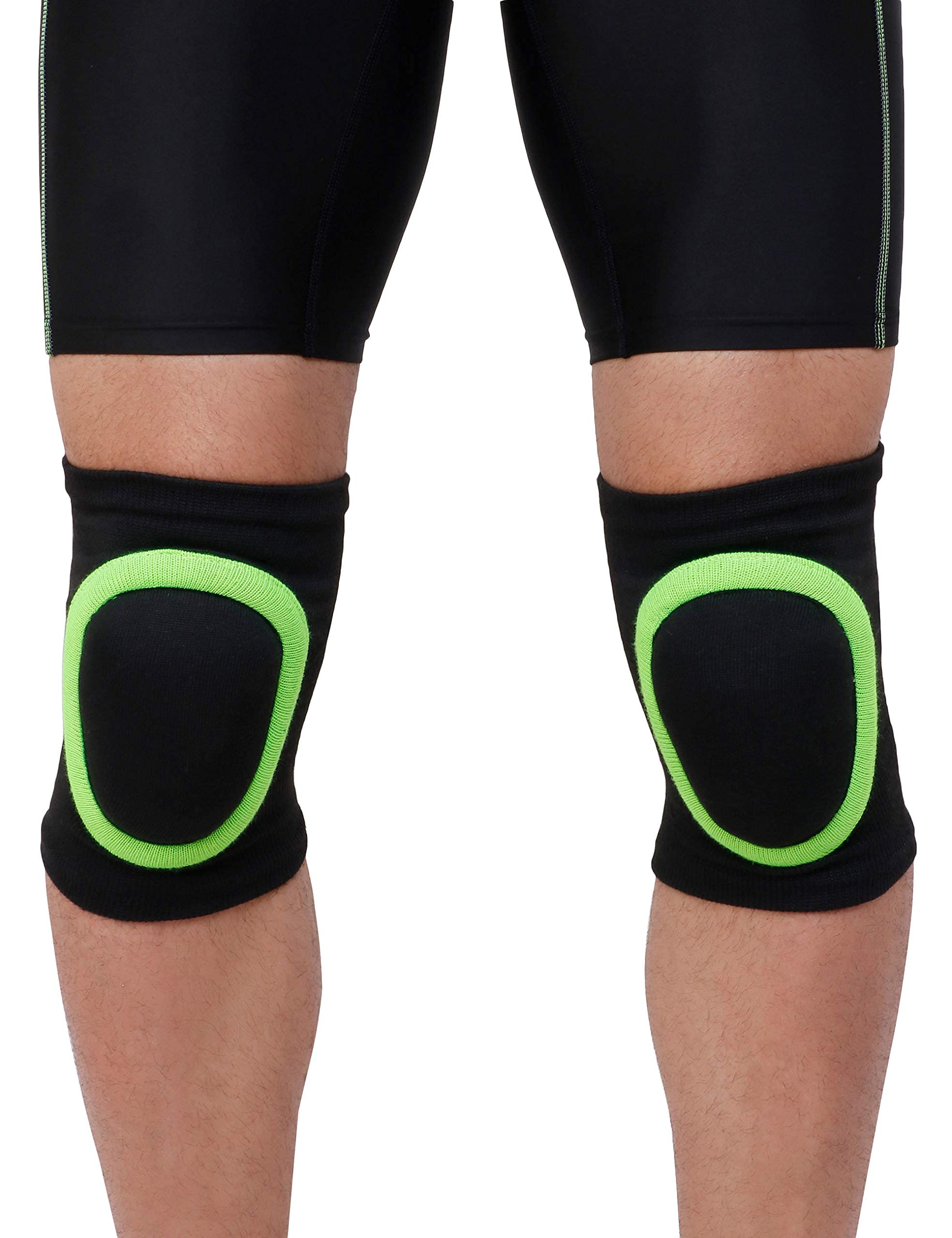 Never Lose Dancing/Skating/Cycling/Guard Protector Knee Pads (Neon, Kids)