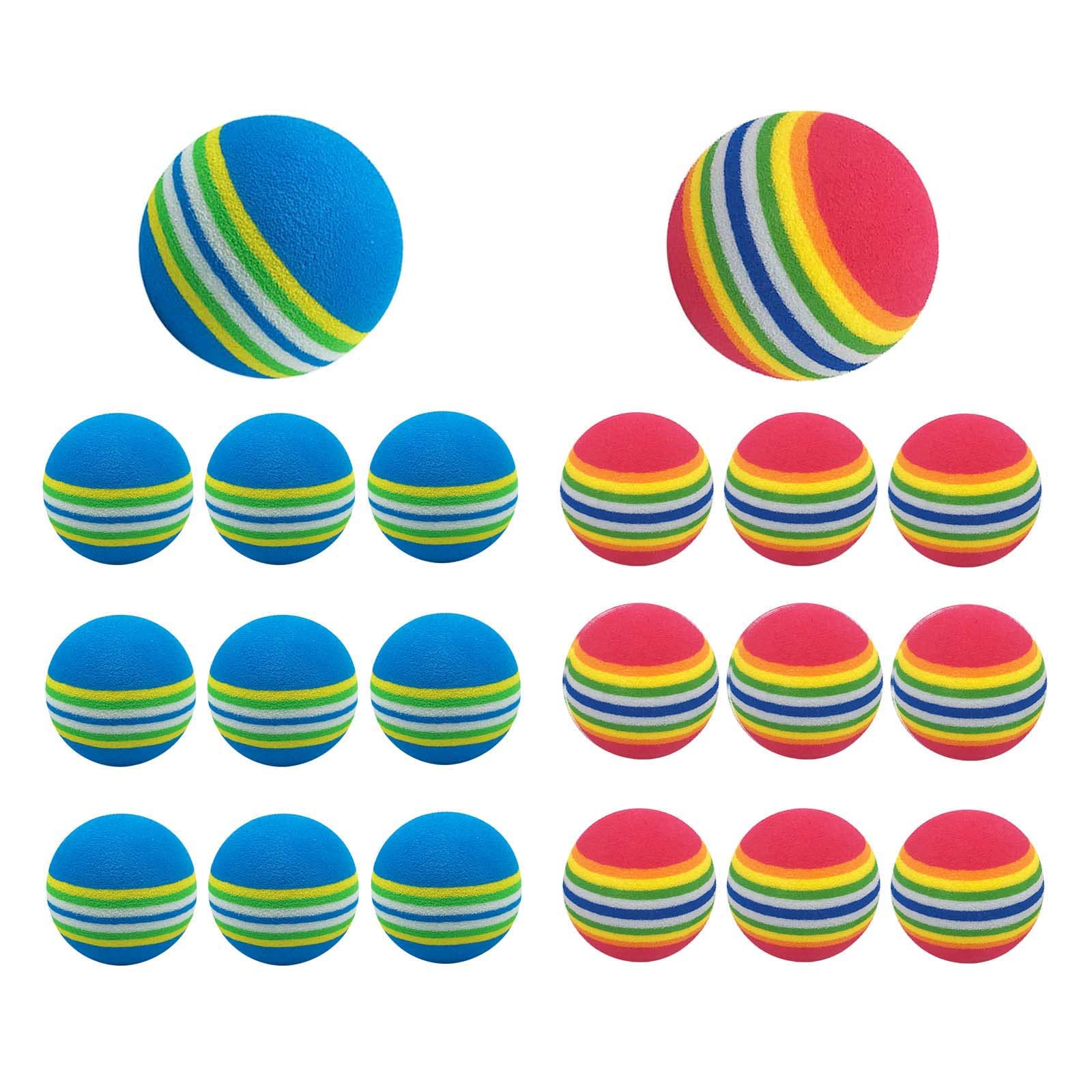 Medsuo 20Pcs Sponge Practice Golf Balls Golf Training Balls Garden Soft Foam Elastic Golf Balls For Indoor/Outdoor Golf Practice