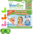 Waterdam A-Series Swimming Ear Plugs Ultra Comfy Great Waterproof Earplugs (Size 2A+2A+2A: Kids Teens Small&Medium Ear Women (Gr