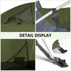 Bessport Camping Tent 1 Person Tent Waterproof Two Doors Backpacking Tent Easy Setup Lightweight For Outdoor, Hiking Mountaineer