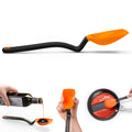 Dreamfarm Supoon  Non-Stick Silicone Sit Up Scraping  Cooking Spoon With Measuring Lines  Orange