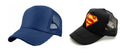 Michelangelo Yellow Superman Half Net Baseball Cap And Navy Half Net Unisex Cap Combo