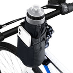 Wotow Bike Water Bottle Holder Bag, Bicycle Insulated Drink Cup Holder, Handlebar Frame Strap-On No Screws Water Bottle Cage, Cy