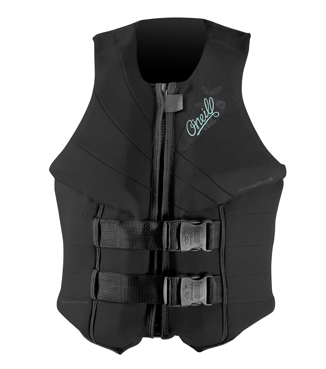 O'Neill Women'S Siren Uscg Life Vest, Black/Black/Black, 10