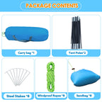 Maizoa 10 '*8.8 '*7.2 ' Beach Shade Tent, Enlarged Size, With Upf50+ Protection, Windproof And Waterproof, Suitable For Beach, L