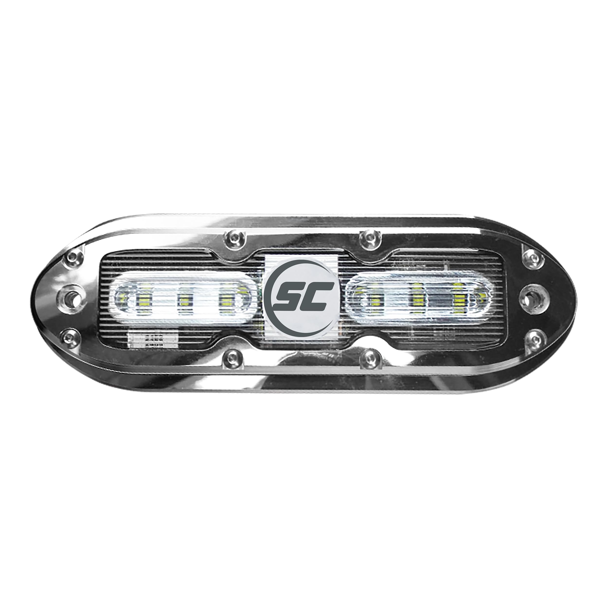 Shadow-Caster Scm-6 Led Underwater Boat Light - Great White - 316 Stainless Steel Housing - Polycarbonate Lens - Ip68 Fully Subm