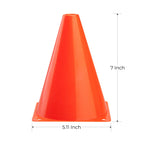 Cartman 7 Inch 24 Pack Sports Cones, Agility Field Marker Cones, Plastic Traffic Training Cones For Outdoor Activity & Festive E