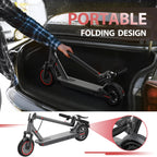 Electric Scooter for Adults, 8.5/10/14 Tires, 19/22Mph, 350W/500W Motor, 21-28 Miles Range, Folding E-Scooter with Dual Suspensi