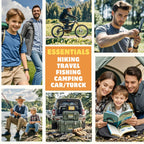 Assaber Survival Kit,13 In 1 Survival Gear And Equipment, For Dad, First Aid Kit With Survival Bracelets Emergency Blanket Tacti