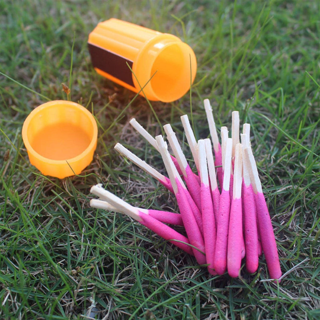 Waterproof Matches Survival Kit, Stormproof With Case, 20Pcs Fire Starter, Emergencys Starter For Hiking Camping Outdoor (60Pcs)
