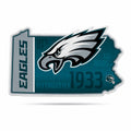 Rico Industries Nfl Football Philadelphia Eagles State Shape Shape Cut Pennant - Home And Living Room D  Cor - Soft Felt Ez To H