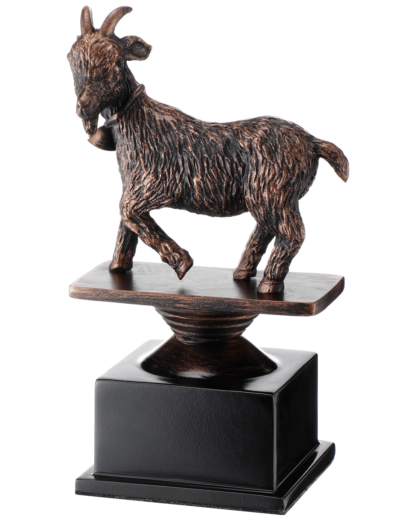 Zhengmy The Goat Trophy Award Funny Recognition Sculpture Trophy for Adults Unique Appreciation Gift Plaque for Sports Champion 