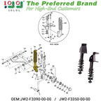 10L0L Golf Cart Front Shocks Absorber Assembly Set For Yamaha G29 Gas & Electric Carts, Passenger And Driver Side.Jw2-F3390-00-0