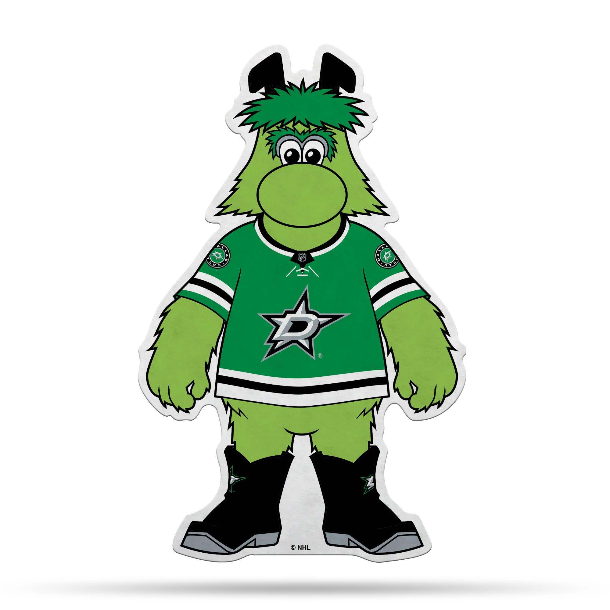 Rico Industries Nhl Hockey Dallas Stars Mascot Shape Cut Pennant - Home And Living Room D  Cor - Soft Felt Ez To Hang