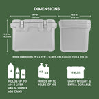 Iris Usa Hugel 44 Qt Cooler, Heavy Duty Metal Buckles, Leak-Free Design, Durable Hard Cooler, Ice Chest With Bungee Strap, Molde