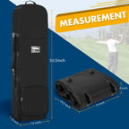 Darekuku Golf Travel Covers For Airlines With Detachable Shoulder Straps, Soft Foldable Golf Club Travel Bags, 900D Heavy Duty O