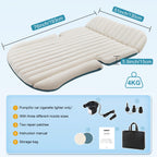 Ciremiv Double-Sided-Thick Flocked Suv Air Mattress Built-In Pillow With Pump Car Mattress | Leakproof Comfortable Durable Car A