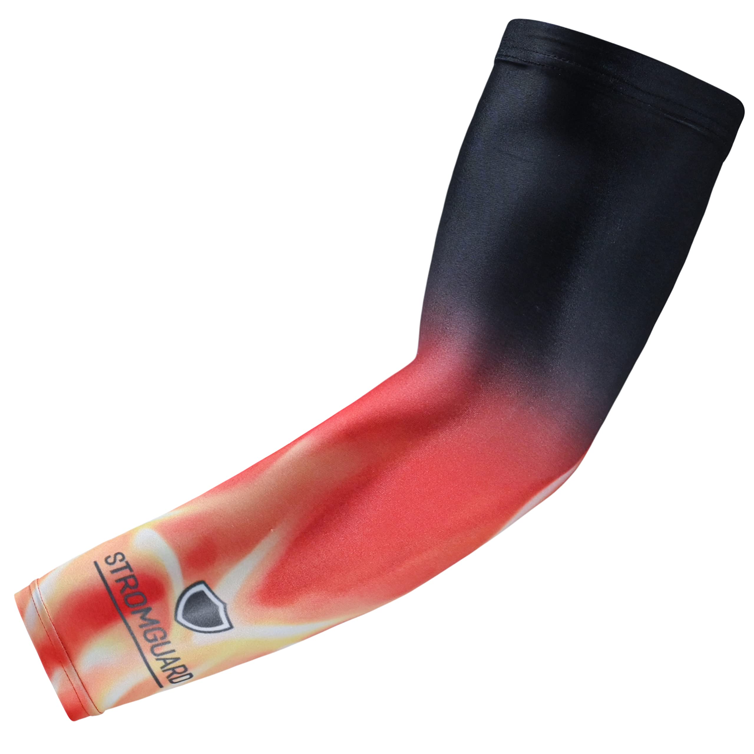 Stromguard Compression Sports Arm Sleeve Digital Camo Baseball Football Basketball - (One Arm Sleeve) (Youth Large, #14 - Fire F