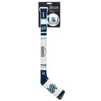 Franklin Sports Seattle Kraken Nhl Mini Soft Hockey Stick Set - Nhl Team Soft Foam Mini Hockey Stick And Ball Set - Great Toy Fo