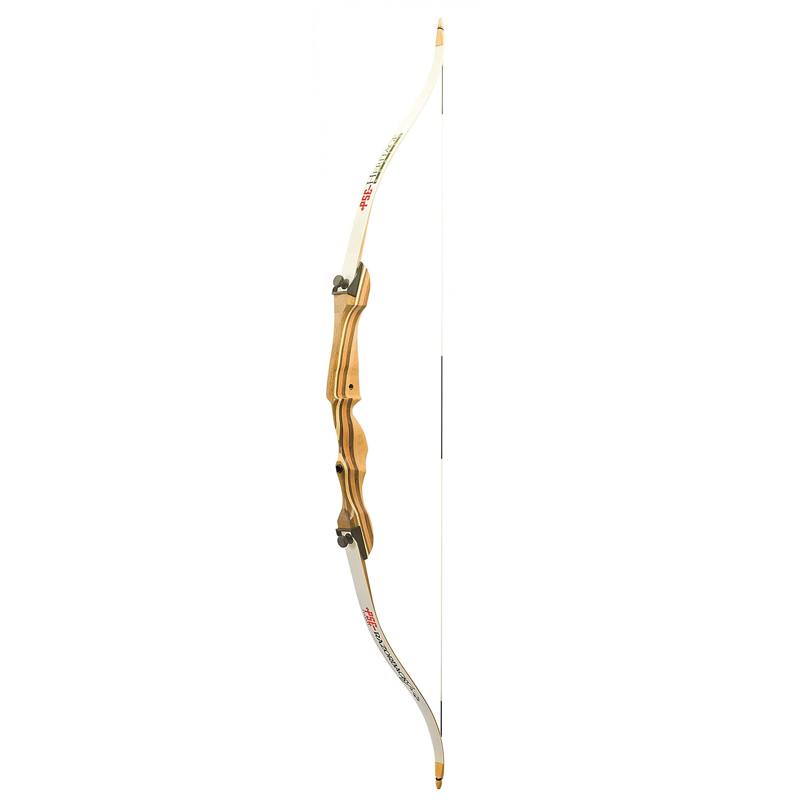 PSE Archery Razorback Junior Traditional Takedown Recurve Recreational Shooting Bow, Left, 54- 15