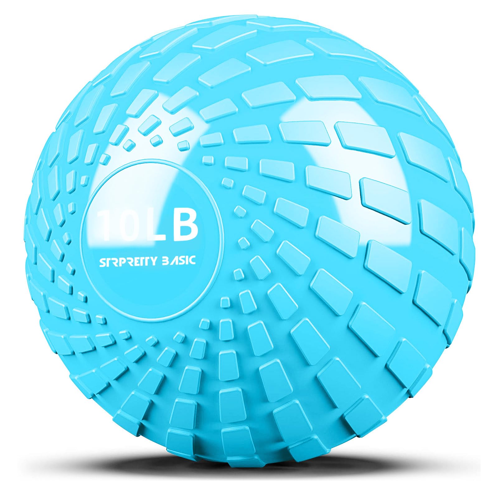 STRPRETTY BASIC Medicine Ball 10 lbs Slam Ball Weighted Balls for Exercise Strength and Crossfit Workout (Dynamic Bluegreen)