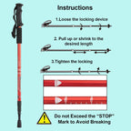 Aihoye Hiking Trekking Poles, 2 Pack Collapsible,Lightweight, Anti Shock, Hiking Or Walking Sticks,Adjustable Hiking Pole For Me