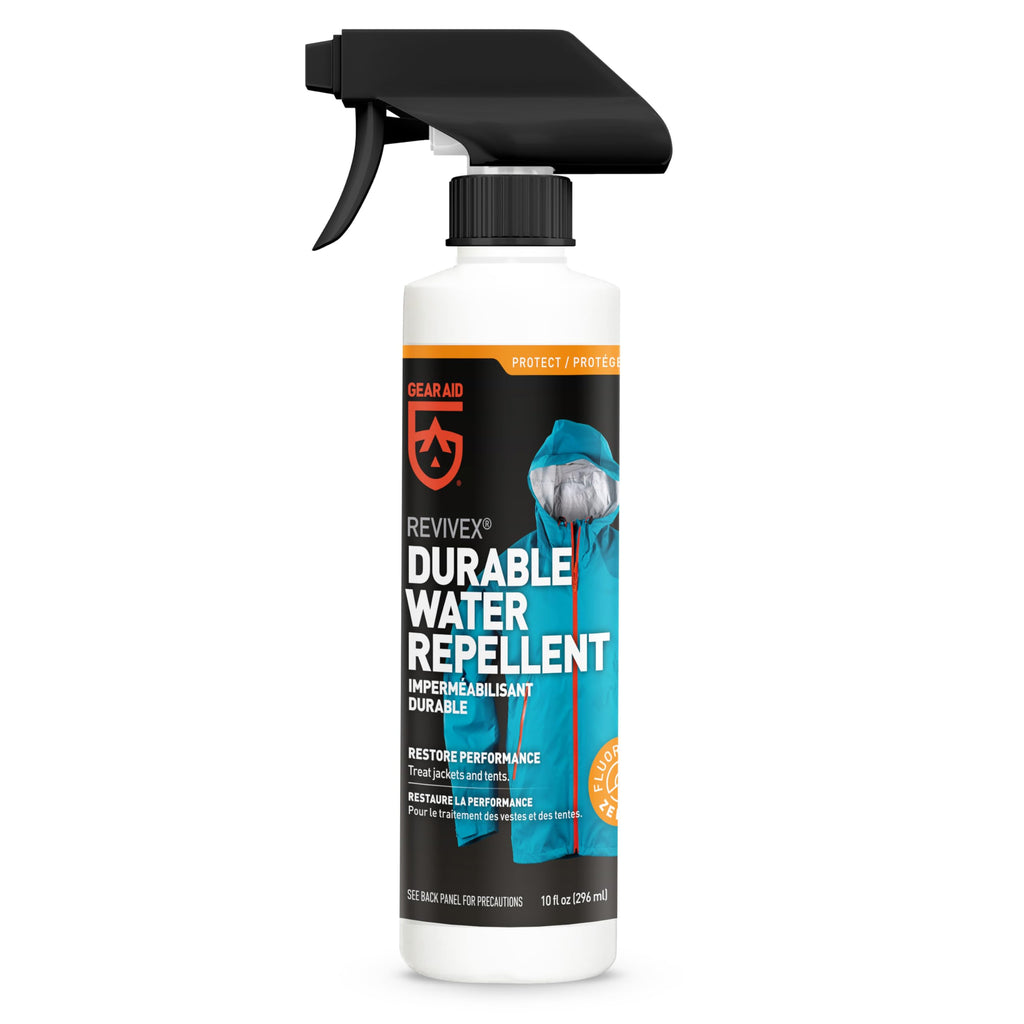 Gear Aid Revivex Durable Water Repellent (Dwr) Spray For Waterproofing, Restoring Performance On Nylon Jackets, Gore-Tex, Paddle