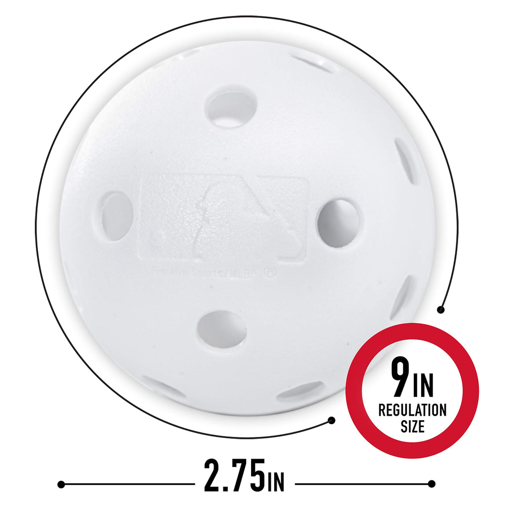 Franklin Sports Plastic Baseballs - Mlb - Includes 8 Balls For Batting Practice Or Backyard Baseball Play - Replacement Balls -